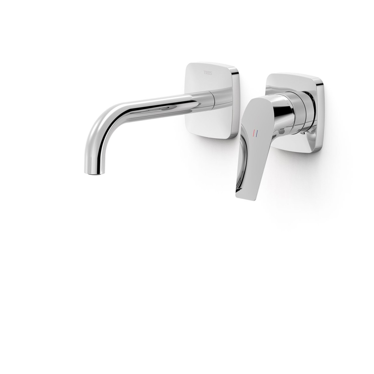 Façade mitigeur lavabo Chrome - TRES 21730021 