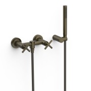 Mélangeur mural pour douche Noir Bronze - TRES 28316301KMB 