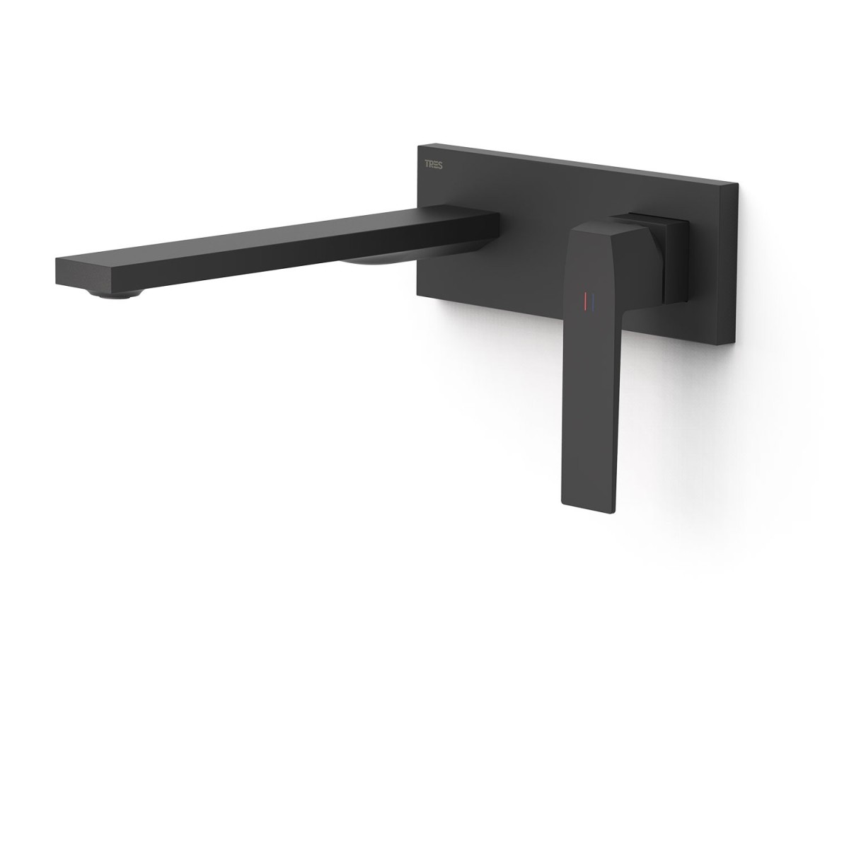 Façade mitigeur lavabo Noir mat - TRES 20230032NM 