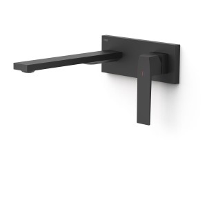 Façade mitigeur lavabo Noir mat - TRES 20230032NM 