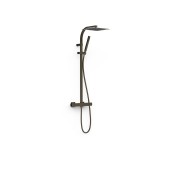 Ensemble douche robinet thermostatique 2 voies Over‑wall  Noir Bronze - TRES 19039308KMB 