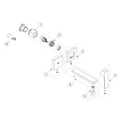 Façade mitigeur lavabo Chrome - TRES 20230021 