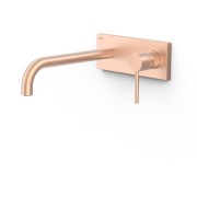 Façade mitigeur lavabo Or Rose Mat 24K - TRES 26230032OPM 