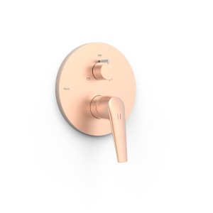 Mitigeur douche pour boîtier encastré Rapid‑box 3 voies Or Rose Mat 24K - TRES 28127310OPM 