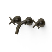 Mélangeur encastré pour lavabo Noir Bronze - TRES 28330001KMB 