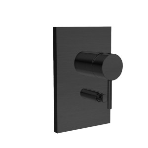 Façade de douche mitigeur avec inverseur Phi Imperial Black - CRISTINA ONDYNA PH68976 