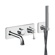 Façade encastrée mitigeur bain douche 2 sorties Chromé - CRISTINA ONDYNA FA10251 