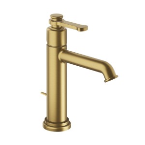 Mitigeur lavabo regular avec vidage tirette Or Brossé - CRISTINA ONDYNA FA22196P 