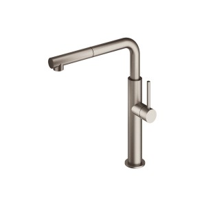 Mitigeur cuisine avec douchette pull out bi-jet inox - CRISTINA ONDYNA KX50128 