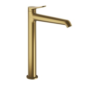 Mitigeur lavabo haut avec vidage up&down® Or Brossé - CRISTINA ONDYNA BT22296P 