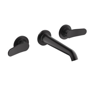 Mélangeur Lavabo Botte small 3 trous + vidage sans mecanisme Imperial Black - CRISTINA ONDYNA BT24276 