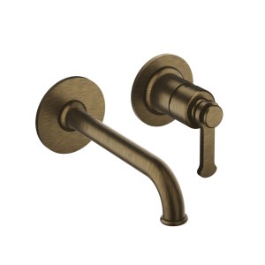 Mitigeur lavabo encastré avec rosaces bec de 185 mm Vieux Bronze Mat - CRISTINA ONDYNA FA25793 