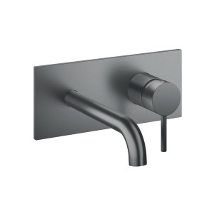 Façade mitigeur lavabo bec 185 mm Phi Metal Brossé - CRISTINA ONDYNA PH25677 