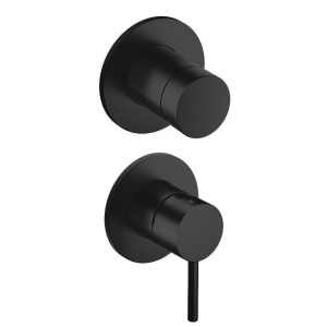 Mitigeur douche Phi 2 sorties installation verticale Imperial Black - CRISTINA ONDYNA PH66276 