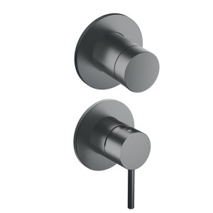 Mitigeur douche Phi 2 sorties installation verticale Metal Brossé - CRISTINA ONDYNA PH66277 