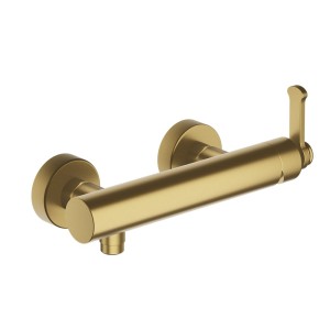 Mitigeur de douche mural Faro Or Brossé - CRISTINA ONDYNA FA48196P 