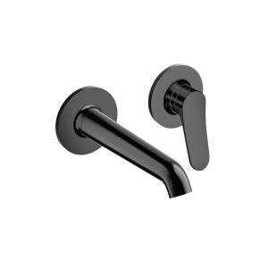 Mitigeur mural Lavabo Botte 2 trous bec 225 mm Infinity Black PVD - CRISTINA ONDYNA BT25955P 