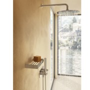 Façade douche/bain douche mitigeur 2 sorties Chromé - CRISTINA ONDYNA FA60251 