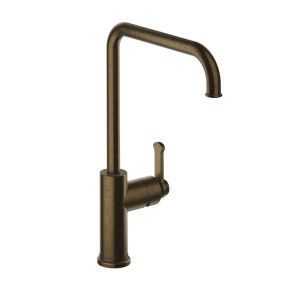 Mitigeur cuisine monotrou sur plan bec 225 haut 288 poigne droite Faro Vieux Bronze Mat - CRISTINA ONDYNA FA52693 