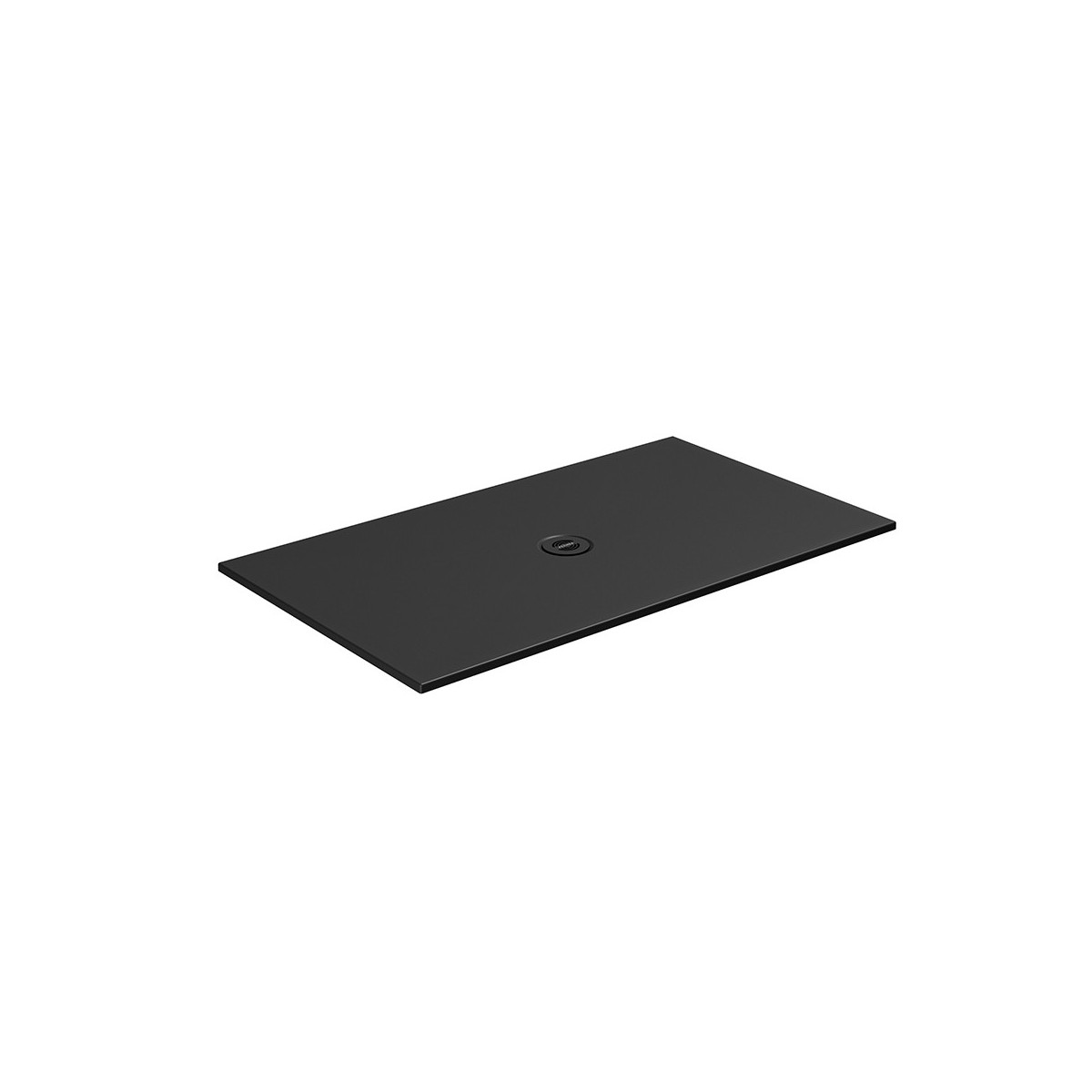 Receveur de douche solo due 80x80 h2 recoupable black - CRISTINA ONDYNA SOL8080CR 