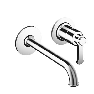 Mitigeur lavabo encastré avec rosaces bec de 225 mm Chromé - CRISTINA ONDYNA FA25951 