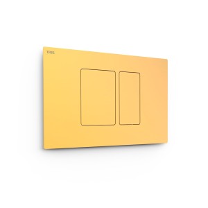 Bouton de chasse double pour WC  Or Mat 24K - TRES 25429801OM 