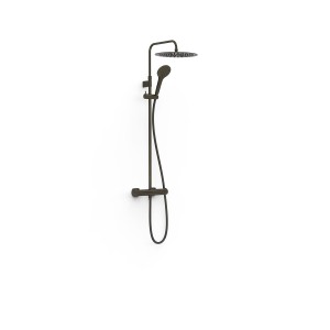 Ensemble de robinet mural Duo‑confort à 2 voies pour douche Loft Noir bronze - TRES 22219901KMB 
