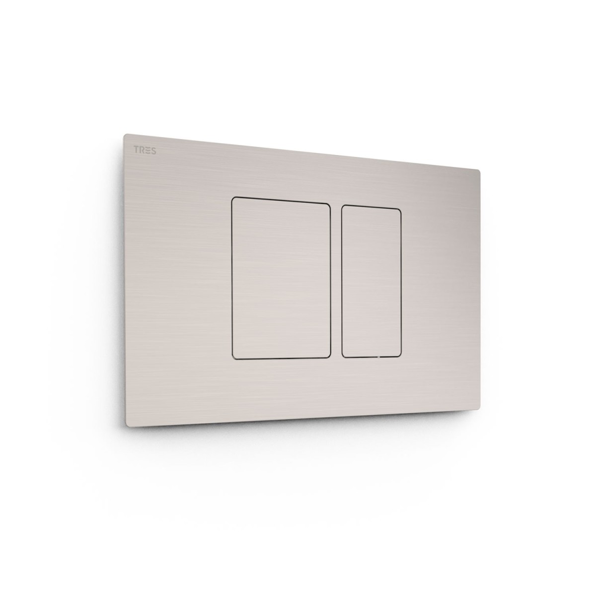 Bouton de chasse double pour WC  Chrome - TRES 25429801 