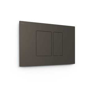 Bouton de chasse double pour WC  Noir Métallisé - TRES 25429801KM 