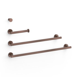 Ensemble de 2 Porte-serviettes, 1 Dérouleur WC, 1 Patère Porte-serviettes Volcanic - TRES 09598102VO 