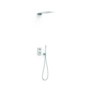 Kit robinet thermostatique encastré 2 voies pour douche Therm-box Chrome - TRES 21135005 