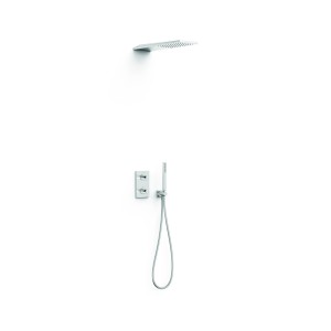 Kit robinet thermostatique encastré 2 voies pour douche Therm-box Chrome - TRES 21135005 