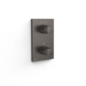 Pièce apparente pour boîtier encastré 2 voies Therm-box Graphite  - TRES 21125001GR 