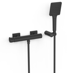 Mitigeur mural pour douche Project Noir mat - TRES 22116701NM 