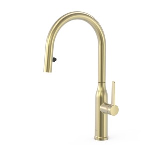 Mitigeur à bec amovible et 2 fonctions pour la cuisine Cava doré  - TRES 23043802CA 