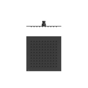 Pommeau de douche Extra-fin 250x250 Noir mat - TRES 134315011NM 