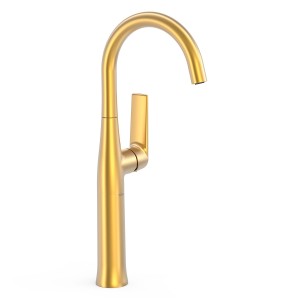 Mitigeur XL avec manette latérale pour lavabo Loft Or Mat 24K - TRES 22284701OM 