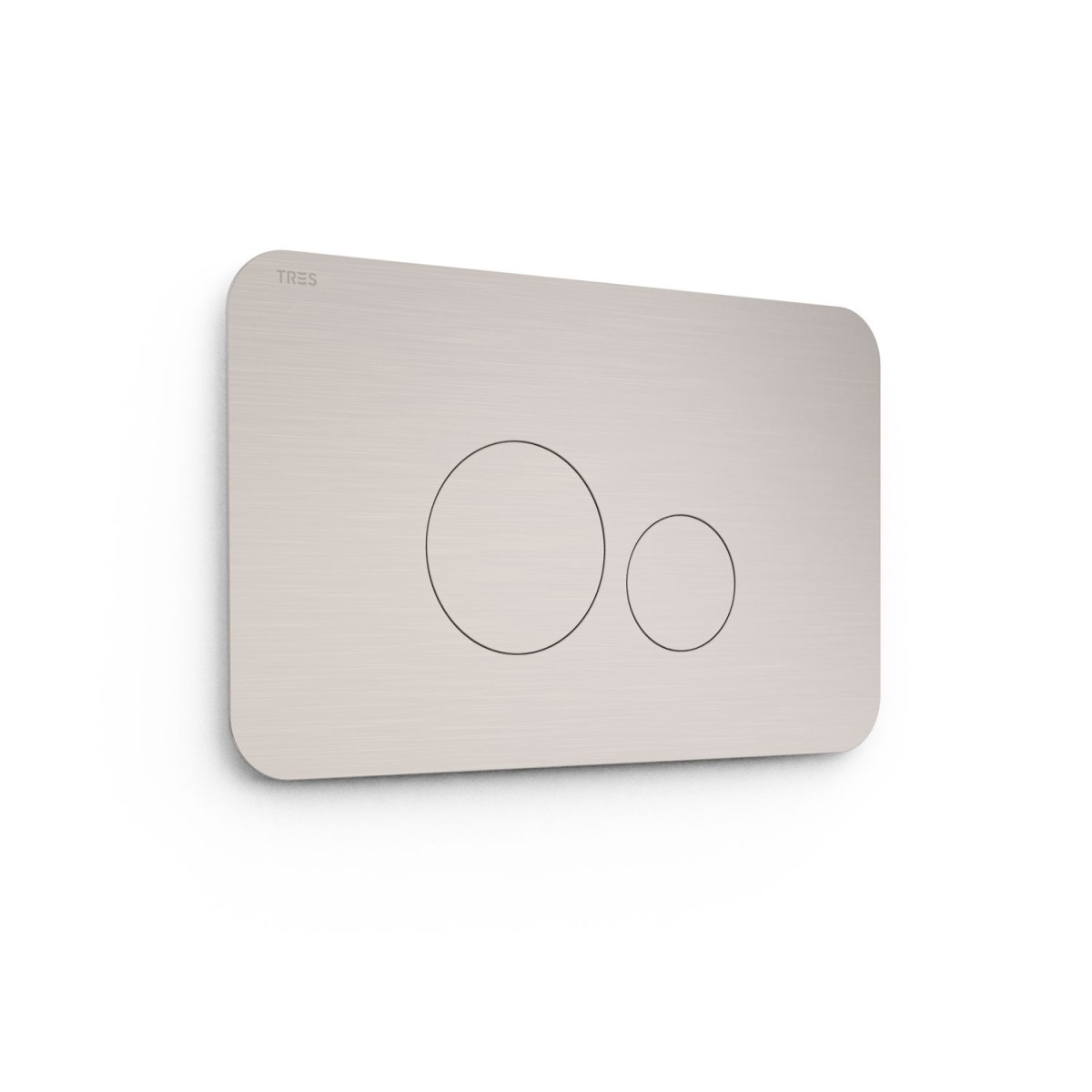 Bouton de chasse double pour WC  Chrome - TRES 25429802 