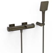 Mitigeur mural pour baignoire et douche Project Noir bronze - TRES 22117001KMB 