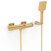 Mitigeur mural pour baignoire et douche Project Or Mat 24K - TRES 22117001OM 