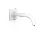 Bec mural fixe avec arrivée d'eau murale réglable en profondeur Blanc mat - TRES 22118101BM 