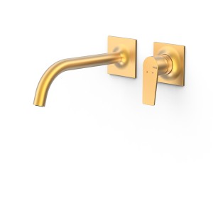 Pièce apparente pour élément encastré de lavabo Project Or Mat 24K - TRES 22130002OM 