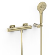 Mitigeur mural pour douche Loft Cava doré  - TRES 22216701CA 