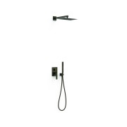 Kit mitigeur encastré 2 voies Rapid‑box pour douche Slim Noir bronze - TRES 20238004KMB 