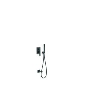 Kit mitigeur encastré 2 voies Rapid‑box pour baignoire et douche Slim Noir mat - TRES 20238007NM 