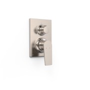 Pièce apparente pour boîtier encastré Rapid‑box 3 voies Project Acier - TRES 22127310AC 