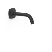 Bec mural fixe avec arrivée d'eau murale réglable en profondeur Noir mat - TRES 22218101NM 