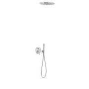 Kit mitigeur encastré 2 voies Rapid‑box pour douche Study Chrome - TRES 26238005 