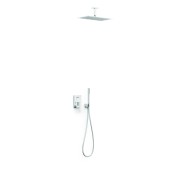 Kit mitigeur encastré 2 voies Rapid‑box pour douche Slim Chrome - TRES 20238003 