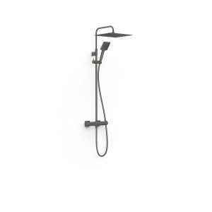 Ensemble de robinet mural Duo‑confort à 2 voies pour douche Project Graphite  - TRES 22119901GR 